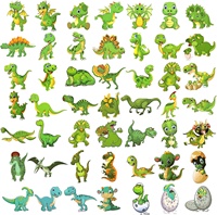 Autocollants de dinosaures pour enfants, autocollants en vinyle imperméables pour bouteilles d'eau, ordinateurs portables, cadeaux de fête, cadeaux d'anniversaire
