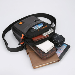 跨境批发2025新款时尚休闲百搭男士牛津单肩/斜挎包时尚收纳购物拉链包 - Product Image 3