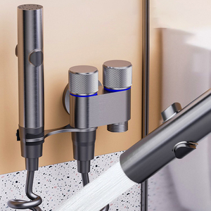Ensemble de pulvérisateurs de bidet portatifs chromés en gros, kit de douche Shattaf mural pour hôtels et résidences - Product Image 1