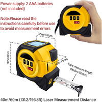Télémètre laser 3-en-1 infrarouge haute précision, règle électronique intelligente, instrument de mesure à ligne croisée et niveau