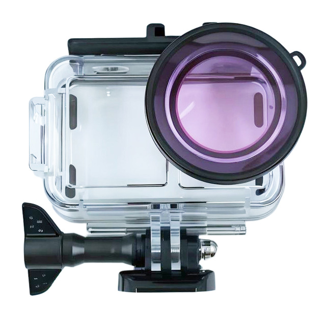 Action Camera Accessories Sports Camera Protective Shell Waterproof Alloy Plastic Optical Glass Case for DJI Action5PRO/4/3