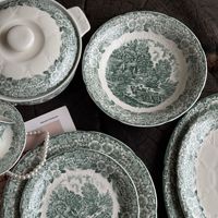 Lelyi – Ensemble de vaisselle en céramique style rétro campagnard, motif en relief, sensation de luxe, tasse à café et soucoupe créatives et délicates