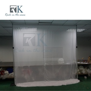 Easy install Pipe Kit and Drape Aluminum <b>Standing</b> Curtain System Wedding <b>Backdrop</b> Trade Show Photo Booth - Product Image 2