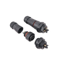 UL/CE/RoHS/ISO Cert 3Pin Connecteur de câble d'alimentation M20 Fil à panneau Prise mâle femelle IP68 Nylon étanche Prise 20A Adaptateur secteur