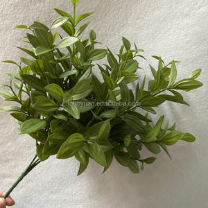 YLF004 Branches d'Arbre Artificielles en Plastique Feuilles <span class=keywords><strong>de</strong></span> <span class=keywords><strong>Vanille</strong></span> Artificielles Feuilles <span class=keywords><strong>de</strong></span> Violon Plante Artificielle pour Décoration Intérieure Extérieure Verte - Product Image 2