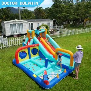 New Design Inflatable Bouncer Bounce House Water Slide Combo Bouncy Castle Inflatable Mini Jumping Castle Slide For Kids