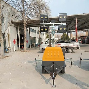 Máy phát ánh sáng tháp Trailer mạnh mẽ với điều chỉnh chiều cao 4M-9M cho các khu vực làm việc đường nặng - Product Image 4