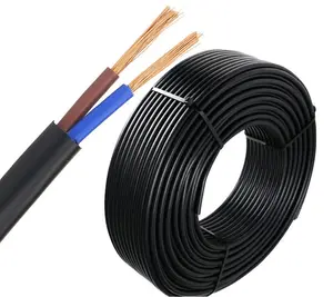 3x1.5mm2 Conductor de cobre Cable eléctrico de doble cubierta aislado de PVC