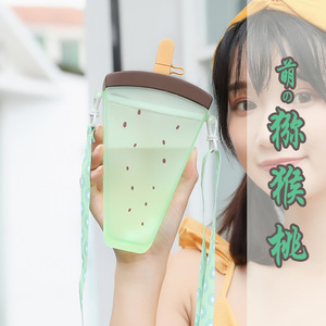 Watermelon Popsicle Cup With Strap Colorful Drink Container For Travel Outdoor Use - Product Image 2