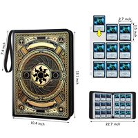 Protège-cartes Premium en PU à double gaufrage pour cartes à collectionner, cartes TCG et cartes sportives – Classeur 9 poches