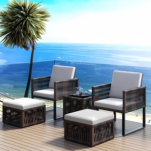 Chaise de plage de luxe <span class=keywords><strong>pour</strong></span> patio, utilisation toutes saisons, mobilier d'extérieur avec design cube peu encombrant <span class=keywords><strong>pour</strong></span> jardin, hôtel et balcon - Product Image 3