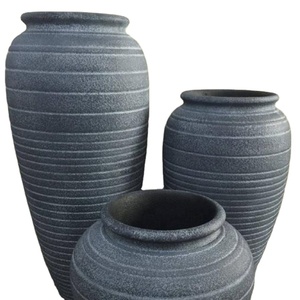 Maceta Grande Nórdica para Interiores y Exteriores, Diseño Elíptico de Alta Calidad, Material de Fibra de Vidrio, Decoración de Jardín - Product Image 1