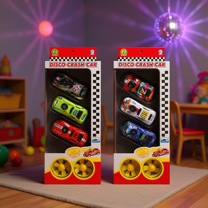 Set de 3 Autos de Juguete Disco Crash Car de 35cm, Colección de Vehículos de Metal Fundido para Niños de 3+ Años - Product Image 3