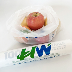 Compostable <b>Biodegradable</b> Flat Bags for Supermarket Vegetable <b>Packaging</b> Recyclable Big Roll - Product Image 2