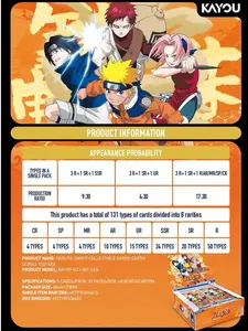 <span class=keywords><strong>NARUTO</strong></span> Blind Box Jogo de Cartas Colecionáveis Personagem de Anime Acessórios Fofos Presente de Aniversário Brinquedo Exquisito Kayou Plástico Papel Smriti - Product Image 5