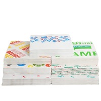 Papier d'emballage laminé personnalisé en usine, jetable, résistant à la graisse et à l'huile, recyclable, pour la pâtisserie, les rouleaux de poulet et les burgers