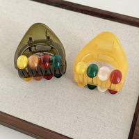 Nouvelle pince à cheveux coréenne haut de gamme colorée et mignonne, taille moyenne, pour femme, petite pince requin, style mignon pour queue de cheval de fille, personnalisable
