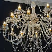 Décoration de mariage ZKAI, style candélabre, lustre suspendu au plafond, chandelier en cristal pour la décoration d'événements et de banquets
