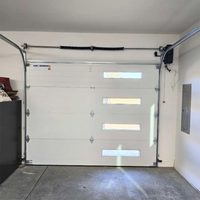 Portes de garage automatiques à enroulement en aluminium de haute qualité, modernes, électriques, avec télécommande, ventilées