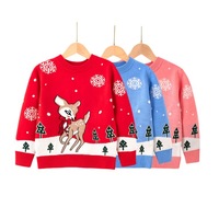 150+ Stile Weihnachtspullover für Kinder Winter Warmer Atmungsaktiver Viskose-Polyester Jacquard-Strick Pullover Langarm Cartoon