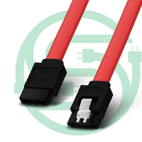 Kabel SATA III 35cm dengan Pengunci Lurus ke Sudut Kanan 90 Derajat, Kabel Data Kecepatan 6Gbps untuk HDD