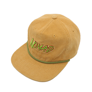 High Quality Corduroy Cloth Unisex 5-Panel Baseball Hats Custom 3D Embroidery Logo Cap With Rope - Product Image 5