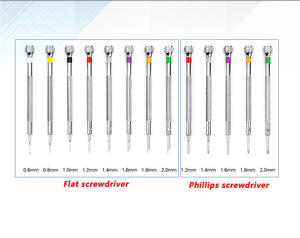 Hochwertiger Präzisionsschraubendreher aus Edelstahl mit Mehreren Spezifikationen 0,6-2,0 Schlitz- und Kreuzkopf für die Uhrenreparatur - Product Image 6