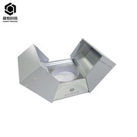 Boîte d'emballage de parfum de luxe sur mesure à double porte avec matériaux recyclés et doublure en éponge pour produits de beauté et maquillage