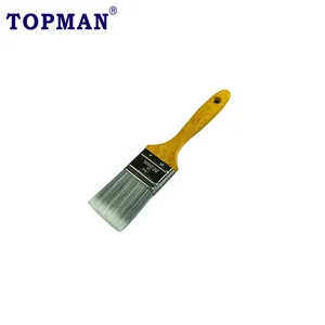 Topman 2 इंच पर्यावरण के अनुकूल पेंट ब्रश पेशेवर 100% उच्च गुणवत्ता ठोस दौर शंकु फिलामेंट बांस संभाल फ्लैट पेंट ब्रश