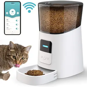 Capacity Battery Operated Wifi Wholesale Smart Automatic Cat Dog Pet Feeder With Button