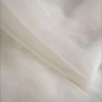 Tissu en organza transparent léger et crépé pour vêtements de femmes et d'enfants, doublure, rideaux, mariages, artisanat