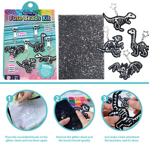 Kit de perles thermocollantes phosphorescentes, ensemble de perles brillantes et couleurs néon pour <span class=keywords><strong>Halloween</strong></span>, Noël et les fêtes - Product Image 5