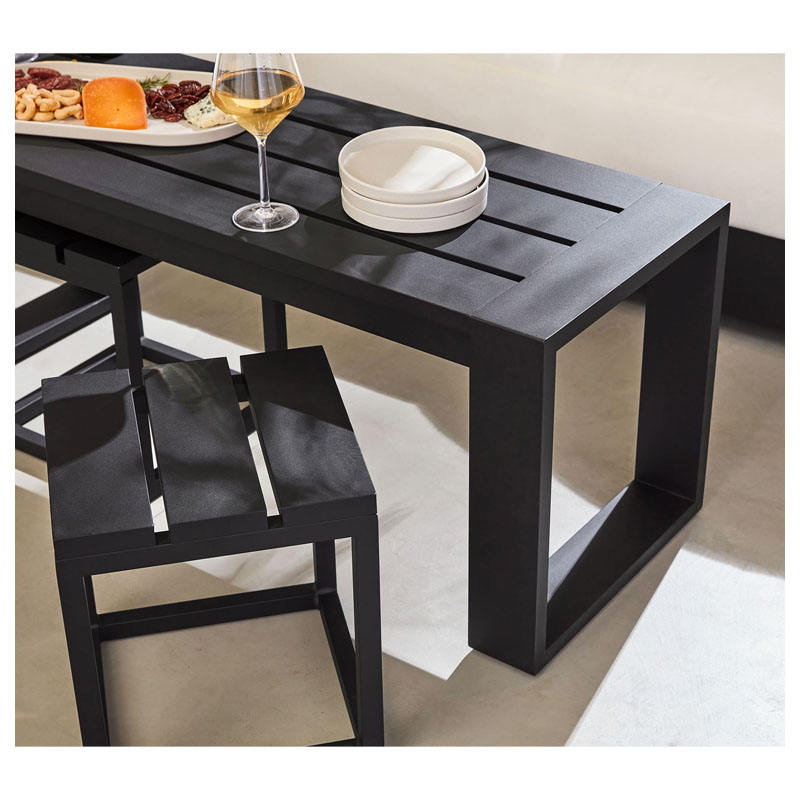 New aluminum casting outdoor furniture sofa set outdoor patio sofa metal high-end garden sofa