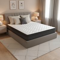 Meubles de chambre à coucher au design moderne et luxueux, lit orthopédique en mousse à mémoire de forme, ressorts personnalisés, matelas hybride compressé enroulable dans une boîte
