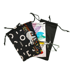 Pochette pour lunettes en microfibre, étui à lunettes en microfibre, pochette pour lunettes de soleil avec logo personnalisé, sacs en tissu microfibre - Product Image 2