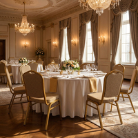 Chaises de banquet empilables en métal de qualité commerciale pour hôtels, restaurants, mariages, fêtes, appartements, événements – Commande en gros de luxe