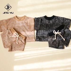 Conjunto de Verano de 2 Piezas para Niños, Camiseta de Manga Corta Extra Grande con Logotipo de Marca Personalizada de Alta Calidad y Pantalones Cortos de Ciclismo - Product Image 1