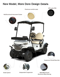 Voiture de golf 2 places personnalisable à haute performance, confortable, avec batterie au lithium 48V, directement de l'usine - Product Image 2