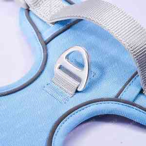 옥스포드 원단 대형견 액세서리 하네스 더블 체스트 노 풀 내구성 조끼 조절 가능한 개 목줄 및 리드 맞춤 제작 - Product Image 3