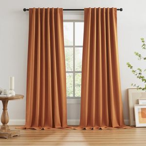 XinLan Vente en gros de rideaux occultants pour chambre à coucher, texture lin, occultation totale - Product Image 3