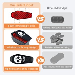 Set di Giocattoli Magnetici Kickflip per Adulti, <span class=keywords><strong>Mini</strong></span> Skateboard da Dito Stampato in 3D, Giocattolo Antistress da Scrivania - Product Image 4