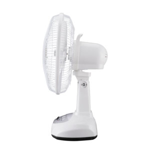 Solar Fan With Solar Panel Rechargeable 14 Inch Table Fan Dual LED <b>Bulbs</b> Portable Design For Camping Outdoor Home Emergency Use - Product Image 3
