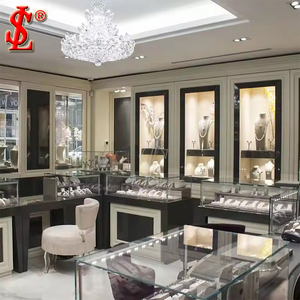 <span class=keywords><strong>Vitrina</strong></span> de Exhibición de Joyería Blanca de Lujo para Boutique, Mostrador de Vidrio Moderno y Minimalista con Gabinete de Almacenamiento para Tienda Minorista - Product Image 5