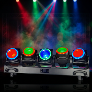 Luz Móvil LED RGBL de 5x120W con Zoom y Efecto de Apertura, Lámpara de Escenario DMX512 de Aleación de Aluminio para Discoteca y DJ - Product Image 5