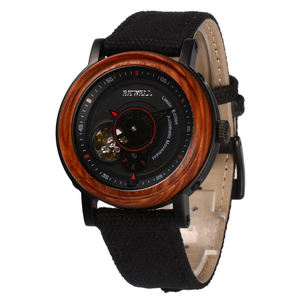Nuevo Reloj Mecánico de Madera para Hombre, Movimiento Automático Seagull, Reloj Deportivo con Fondo de Caja Visible, Reloj de Cuarzo de Madera de Lujo - Product Image 6