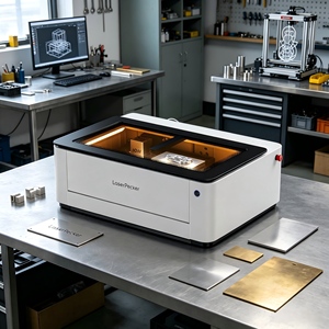 Machine de gravure et de découpe laser LaserPecker LX2 20W pour le bois, l'acrylique, les cadeaux et les produits personnalisés - Product Image 1