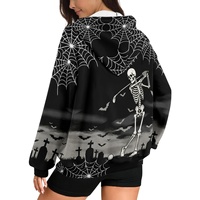 Nouvelle Collection Pâques 2026 : Sweat-shirt Zippé Ample pour Femme, Imprimé Hawaïen Tendance Pasifika, Style Décontracté Automne, Personnalisable