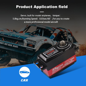 CYS-BLS5511 Servo numérique étanche unisexe 5 kg à engrenages en titane, boîtier en aluminium CNC, profil bas, pour <span class=keywords><strong>RC</strong></span> <span class=keywords><strong>Drift</strong></span> 1/8 1/10, métal et plastique - Product Image 2
