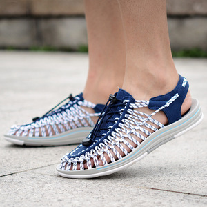 2022 Fashion New <b>Elastic</b> Non-slip Casual Beach <b>Sandals</b> Hand-woven Men's <b>Sandals</b> - Product Image 6