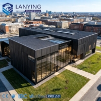 Solución Moderna de Edificio Comercial Prefabricado con Estructura de Acero Galvanizado Ligero, Duradero, Seguro y Energéticamente Eficiente